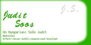 judit soos business card