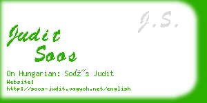 judit soos business card